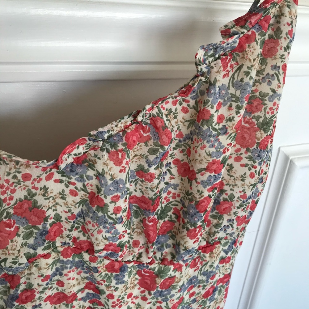 Sweet Rose Ruffled Midi Dress - Picture 10 of 14